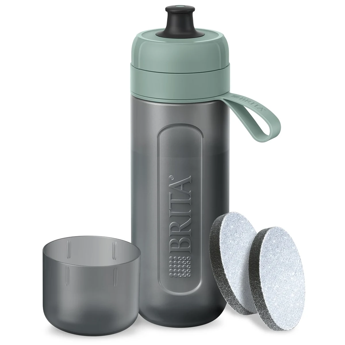 Butelka filtrująca Brita Active pastelowa zieleń 600 ml z 2 filtrami