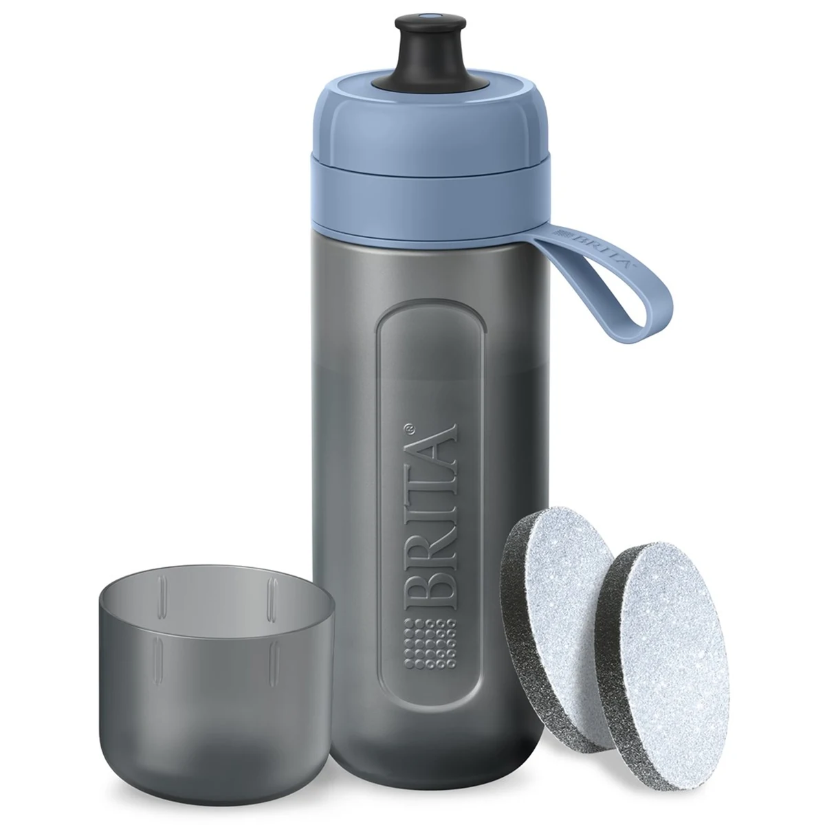 Butelka filtrująca Brita Active, pastelowy błękit, 600 ml, z 2 filtrami