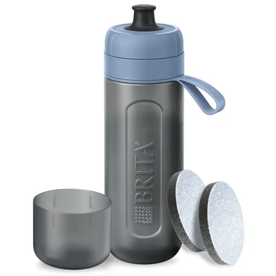 Butelka filtrująca Brita Active, pastelowy błękit, 600 ml, z 2 filtrami