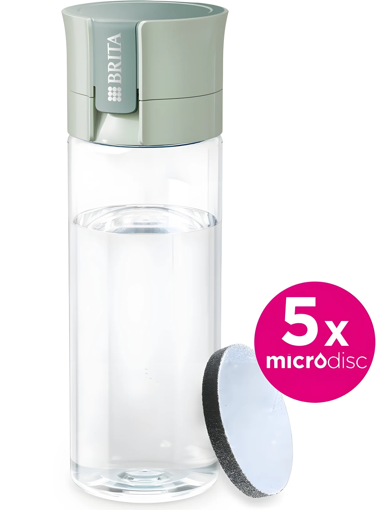 Butelka filtrująca Brita Vital + 5 filtrów MicroDisc (zielona)