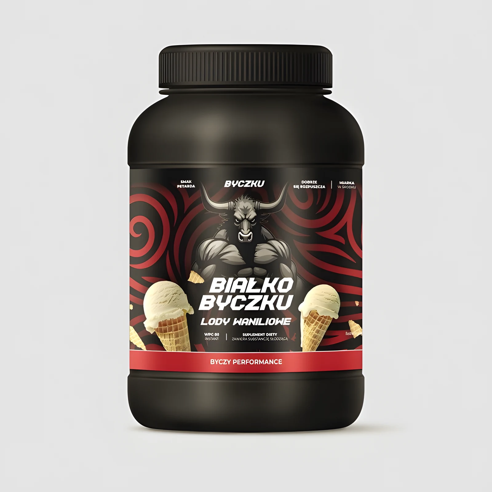 BYCZKU Białko Byczku lody waniliowe, 1000g