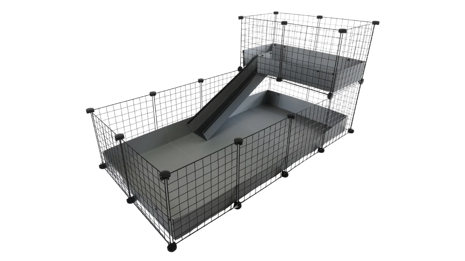 Klatka modułowa C&C 4x2 + Loft 2x1 + szara rampa — zdjęcie 1 z 8