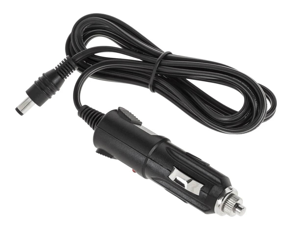 Ładowarka samochodowa CableTech z wtykiem zapalniczki DC2.1/5.5, 1,5 m