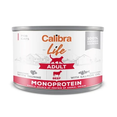 Mokra karma dla kota CALIBRA Cat Life Adult z wołowiną 200g