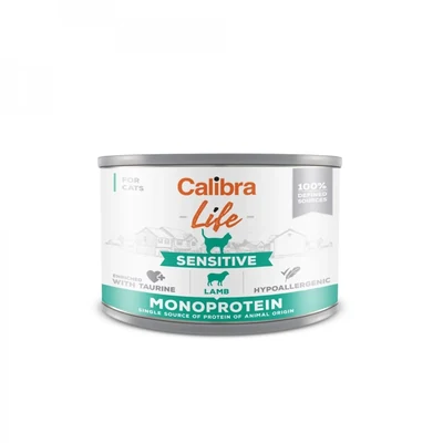 Karma mokra dla kota Calibra Life Sensitive z jagnięciną 200g