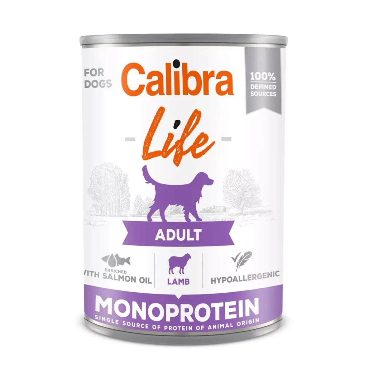 CALIBRA DOG LIFE ADULT LAMB- 400G Mokra Karma