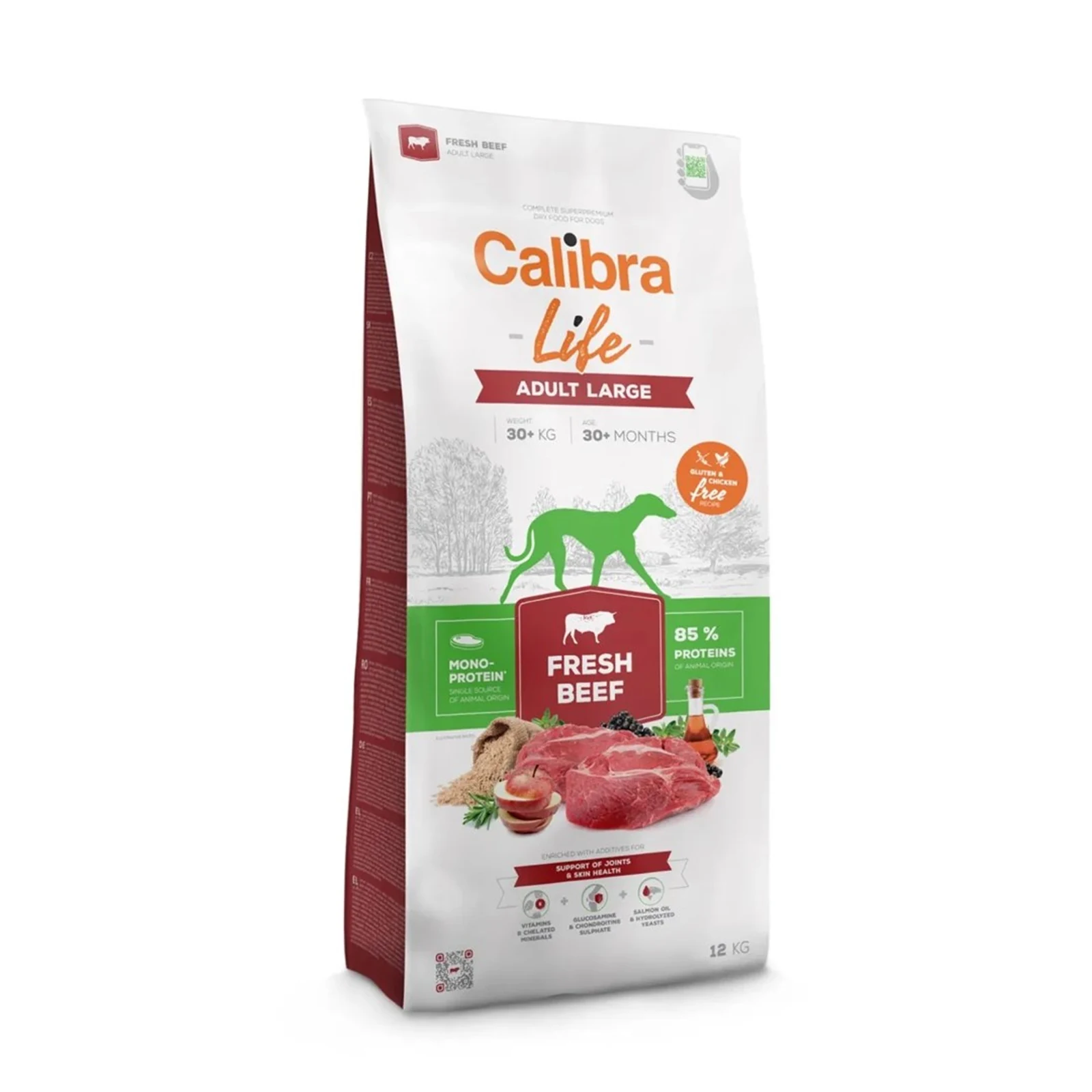 Karma sucha dla dorosłych psów dużych ras Calibra Life Adult z wołowiną 12kg