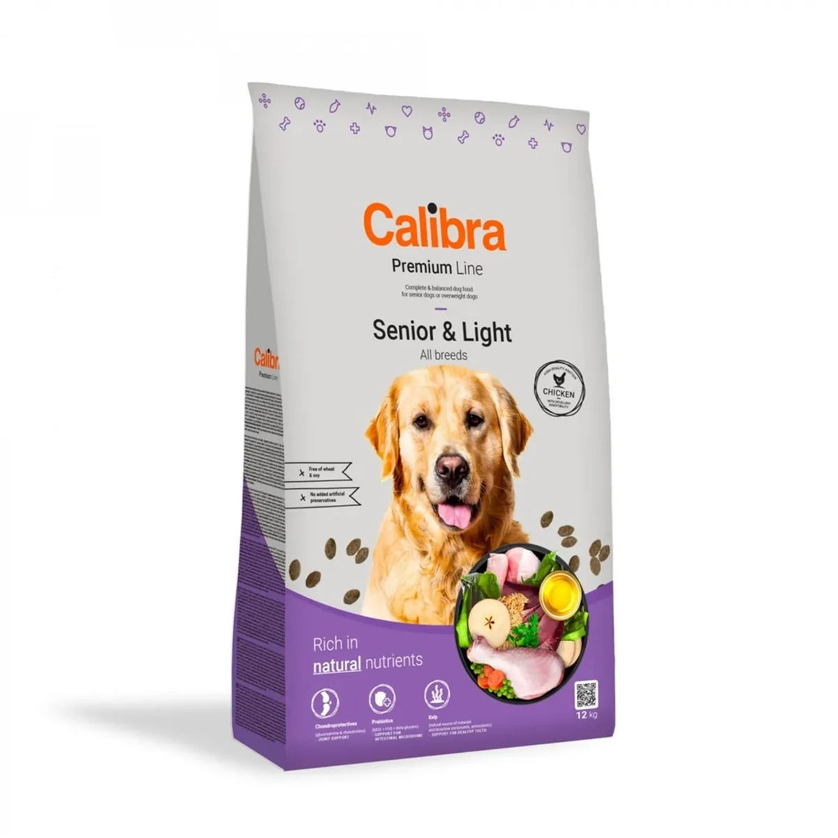 CALIBRA DOG premium senior & light 12kg Sucha