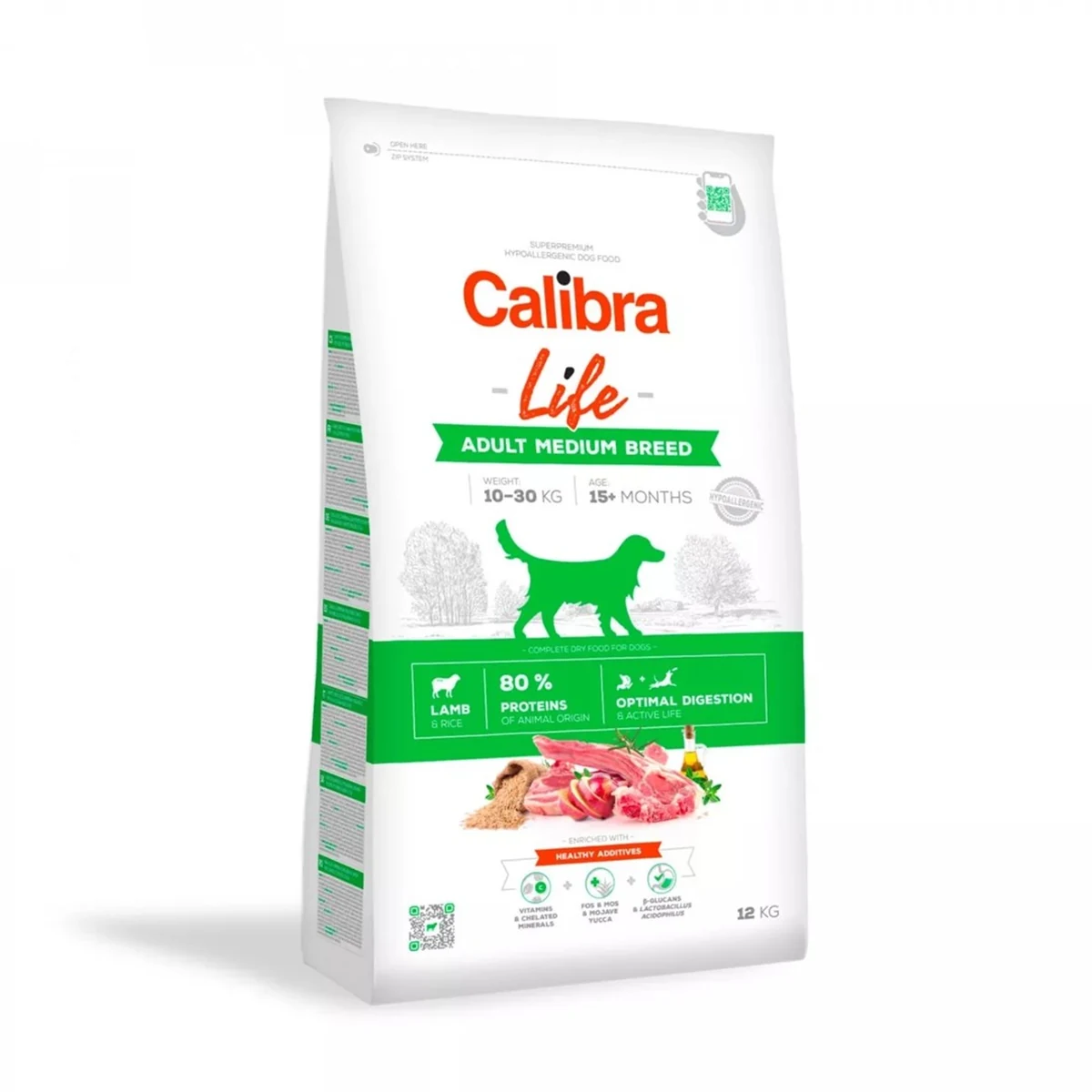 CALIBRA LIFE Adult Medium Breed Lamb - 12 kg