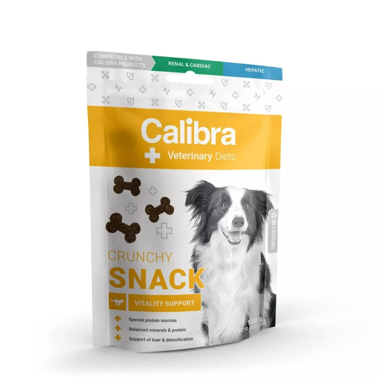 Calibra VD Dog Crunchy Snack 120g - Przekąska z witaminami dla psa