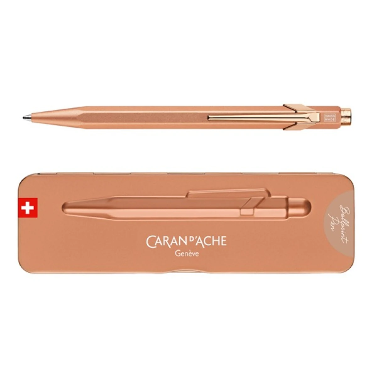 Caran d’Ache Długopis 849 Brut Rose, kolor złoto-różowy