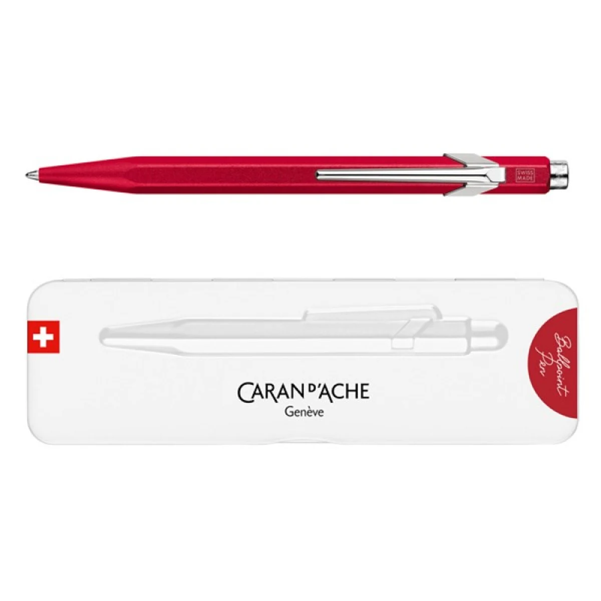 Caran d’Ache Długopis 849 Colormat-X, Czerwony Slimpack