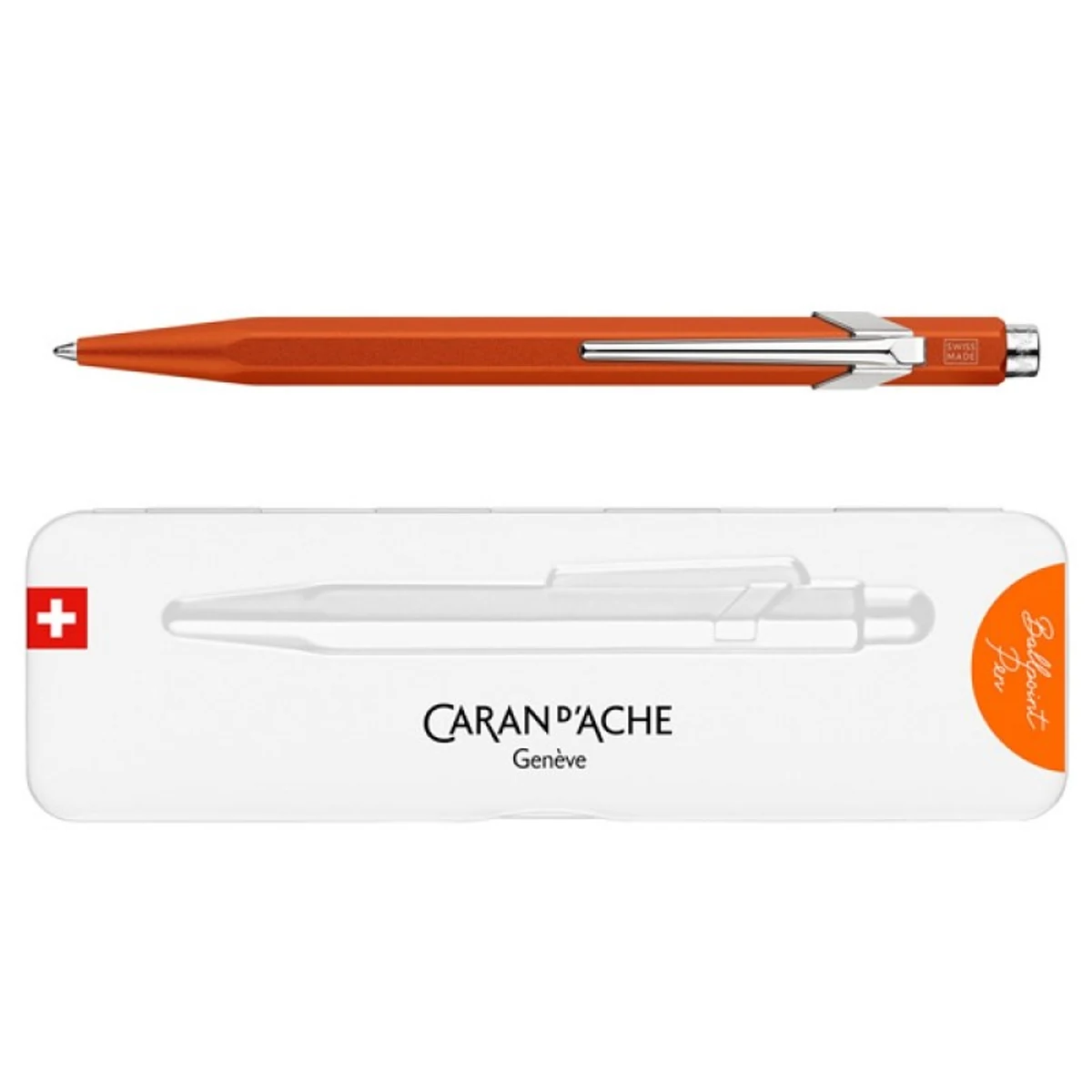 Caran d’Ache Długopis 849 Colormat-X, Pomarańczowy Slimpack