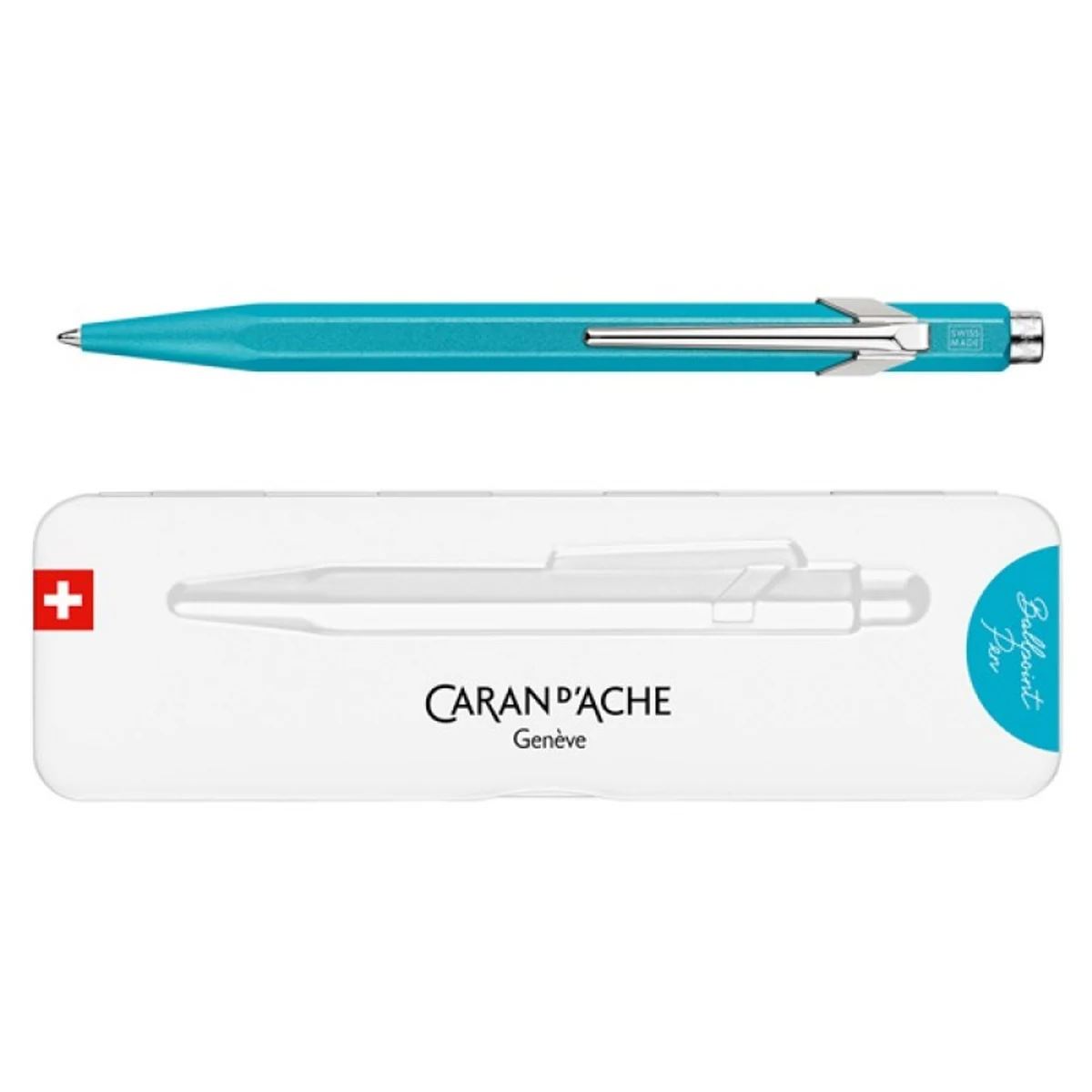 Caran d’Ache Długopis 849 Colormat-X Turkusowy Slimpack