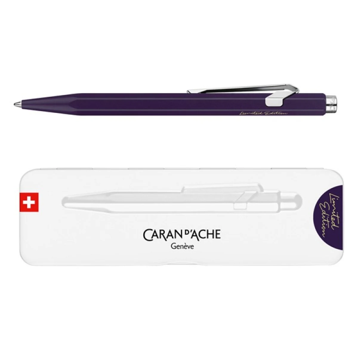 Caran d’Ache Długopis 849 Dark Purple, Fioletowy