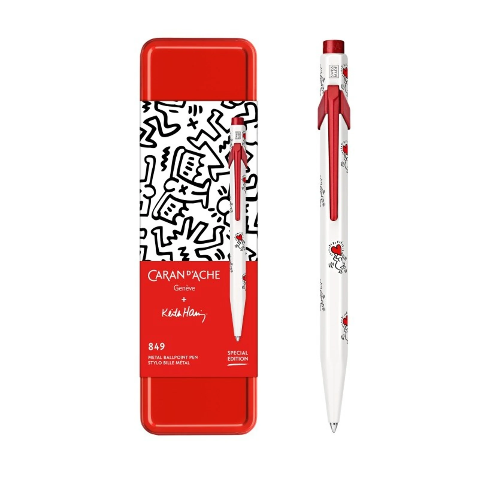 Caran d’Ache Długopis 849 Keith Haring, Biały — zdjęcie 1 z 5
