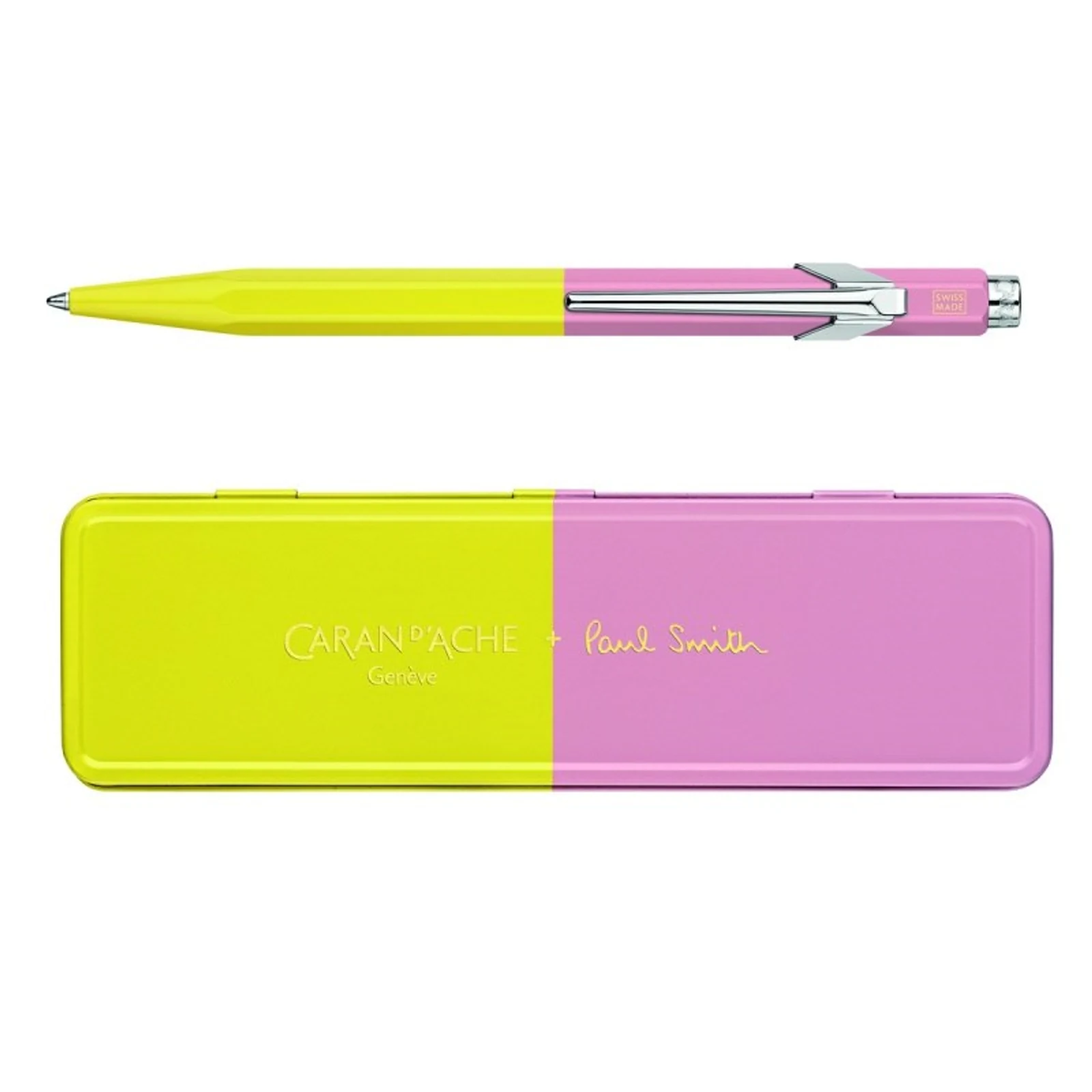Caran d’Ache Długopis 849 Paul Smith, Kolor Sky Chartreuse/Rose — zdjęcie 1 z 4