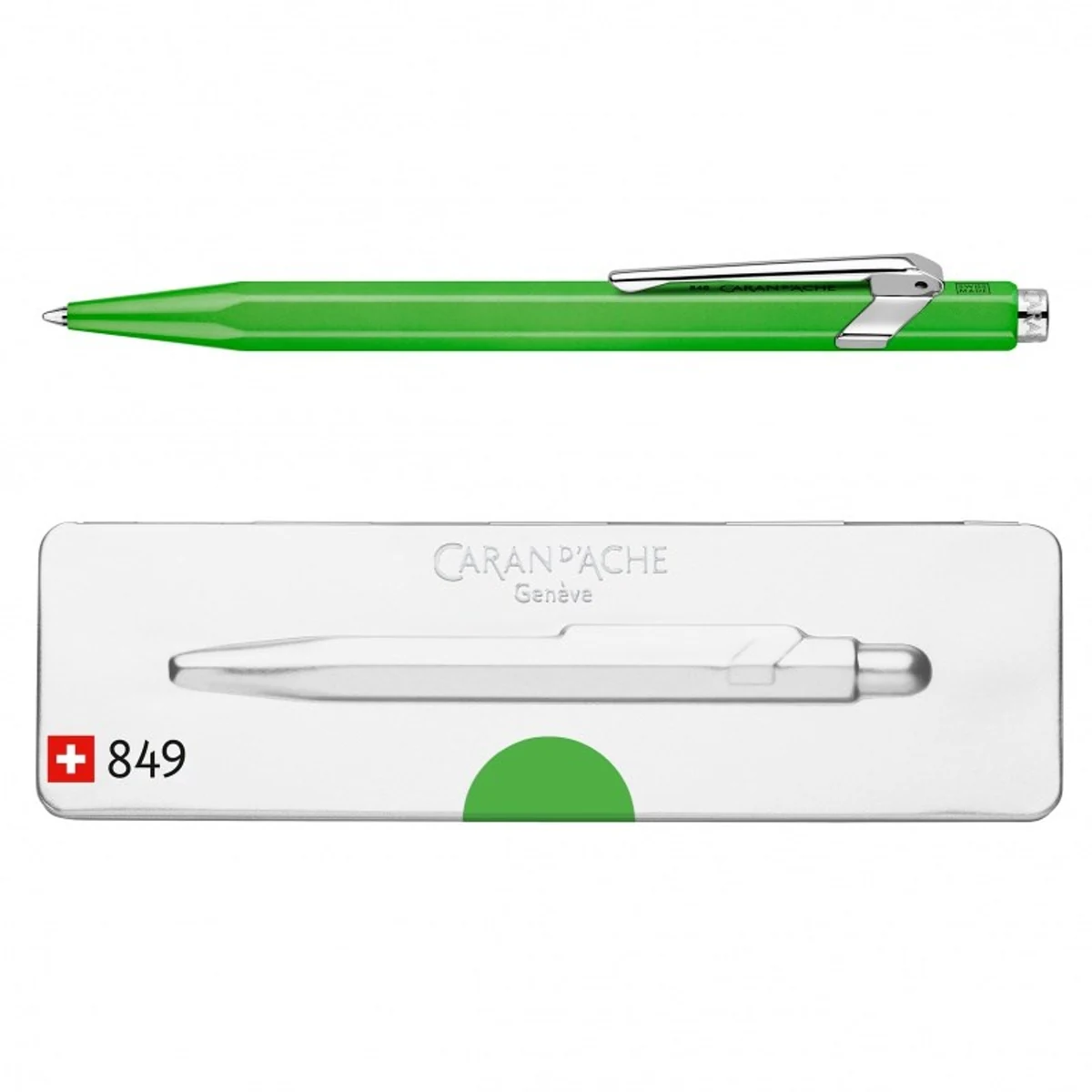 Caran d’Ache Długopis 849 Pop Line Fluo, kolor zielony