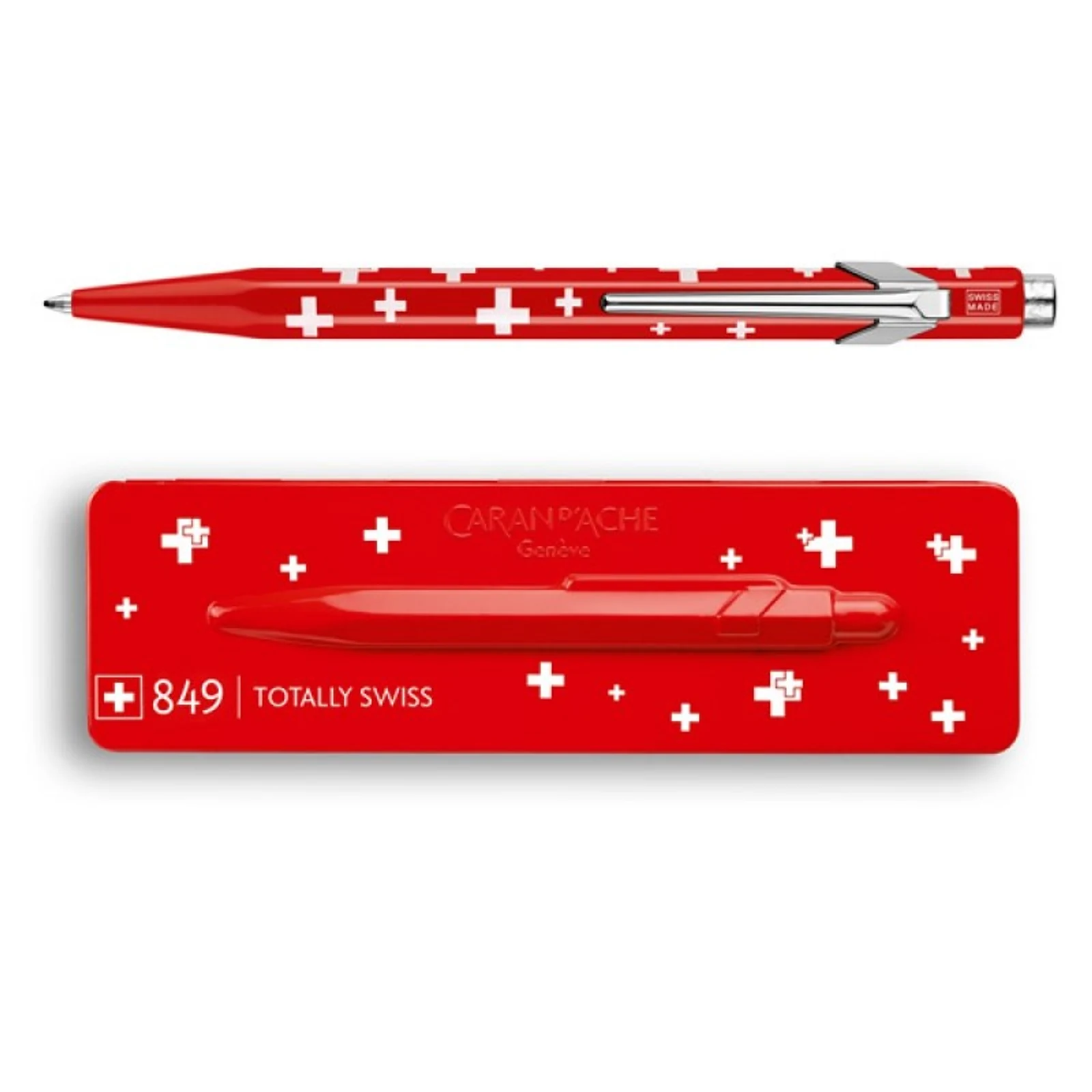 Caran d’Ache Długopis 849 Pop Line - Swiss Flag, Czerwony — zdjęcie 1 z 5