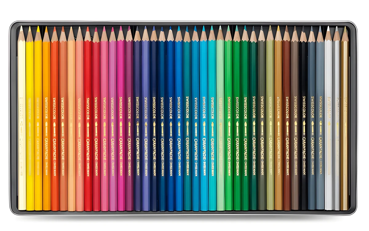 CARAN D'ACHE Kredki Swisscolor, 40 Kolorów