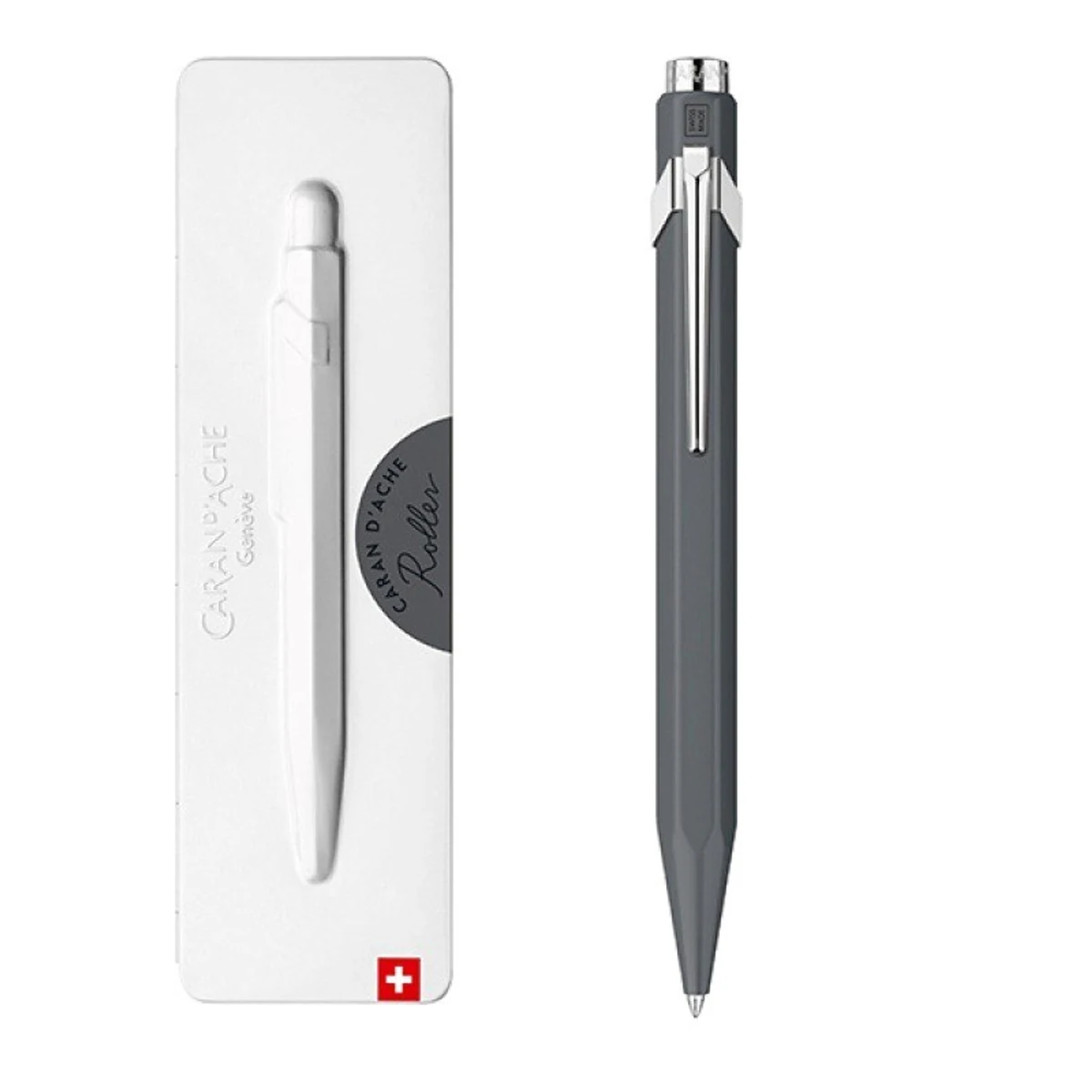 Caran d’Ache Pióro kulkowe 849, szare, w pudełku