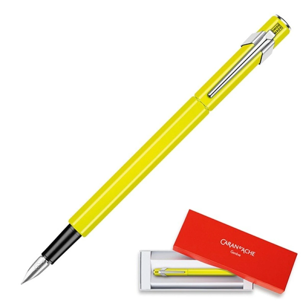 Caran d’Ache Pióro wieczne 849 Fluo Line, kolor Żółty