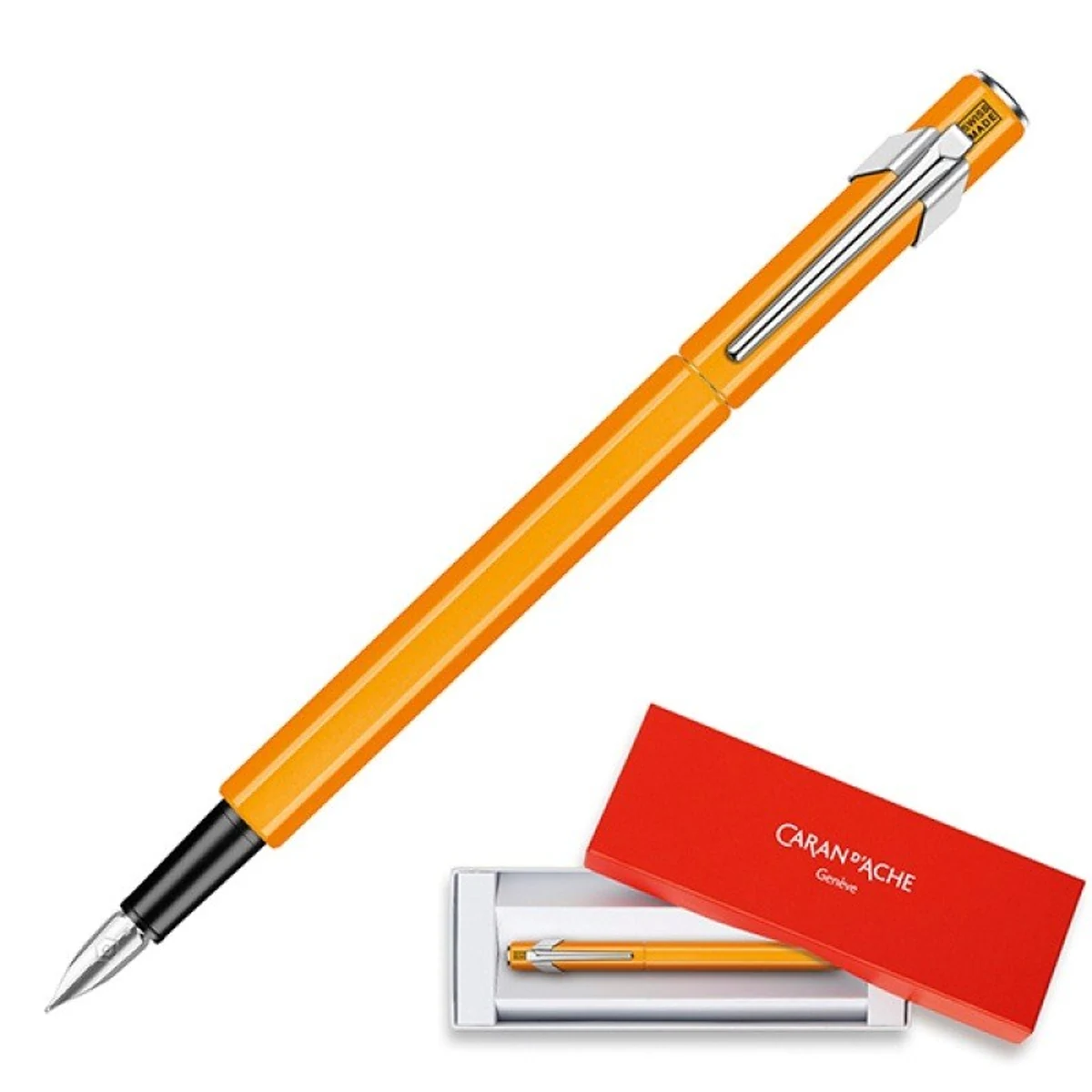 Caran d’Ache Pióro wieczne 849 Fluo Line, pomarańczowe