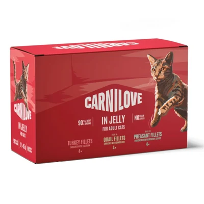 Karma mokra dla kota Carnilove Pouch Jelly Multipack 12x85g