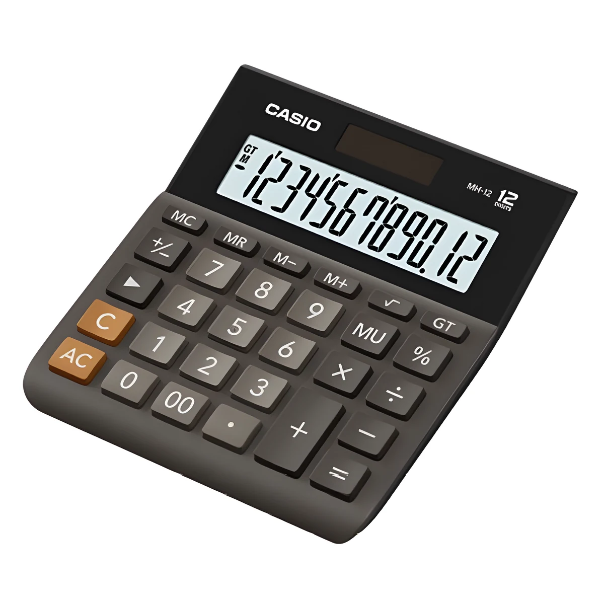 Casio Kalkulator biurowy MH-12BK-S, 12-cyfrowy