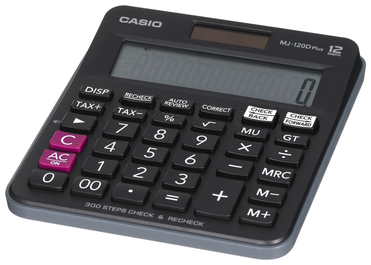 CASIO KALKULATOR BIUROWY MJ-120D PLUS CZARNY