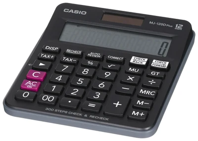 CASIO KALKULATOR BIUROWY MJ-120D PLUS CZARNY