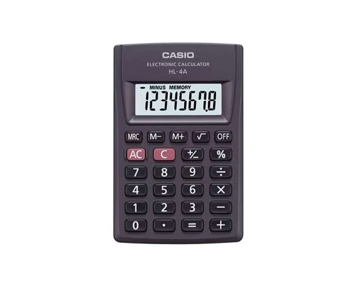 CASIO Kalkulator kieszonkowy HL-4A-B 8-cyfrowy