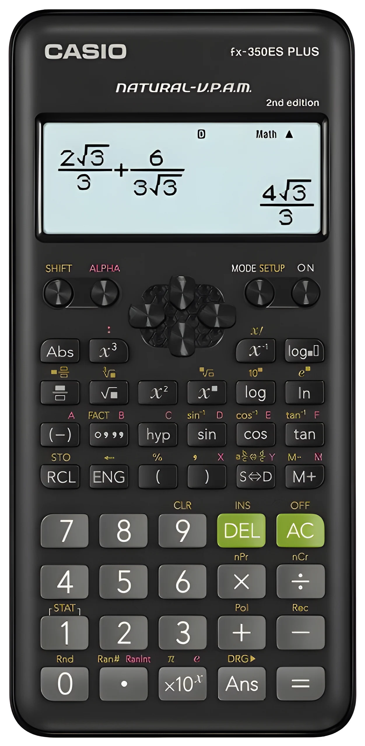 CASIO Kalkulator Naukowy FX-350ESPLUS-2, Czarny