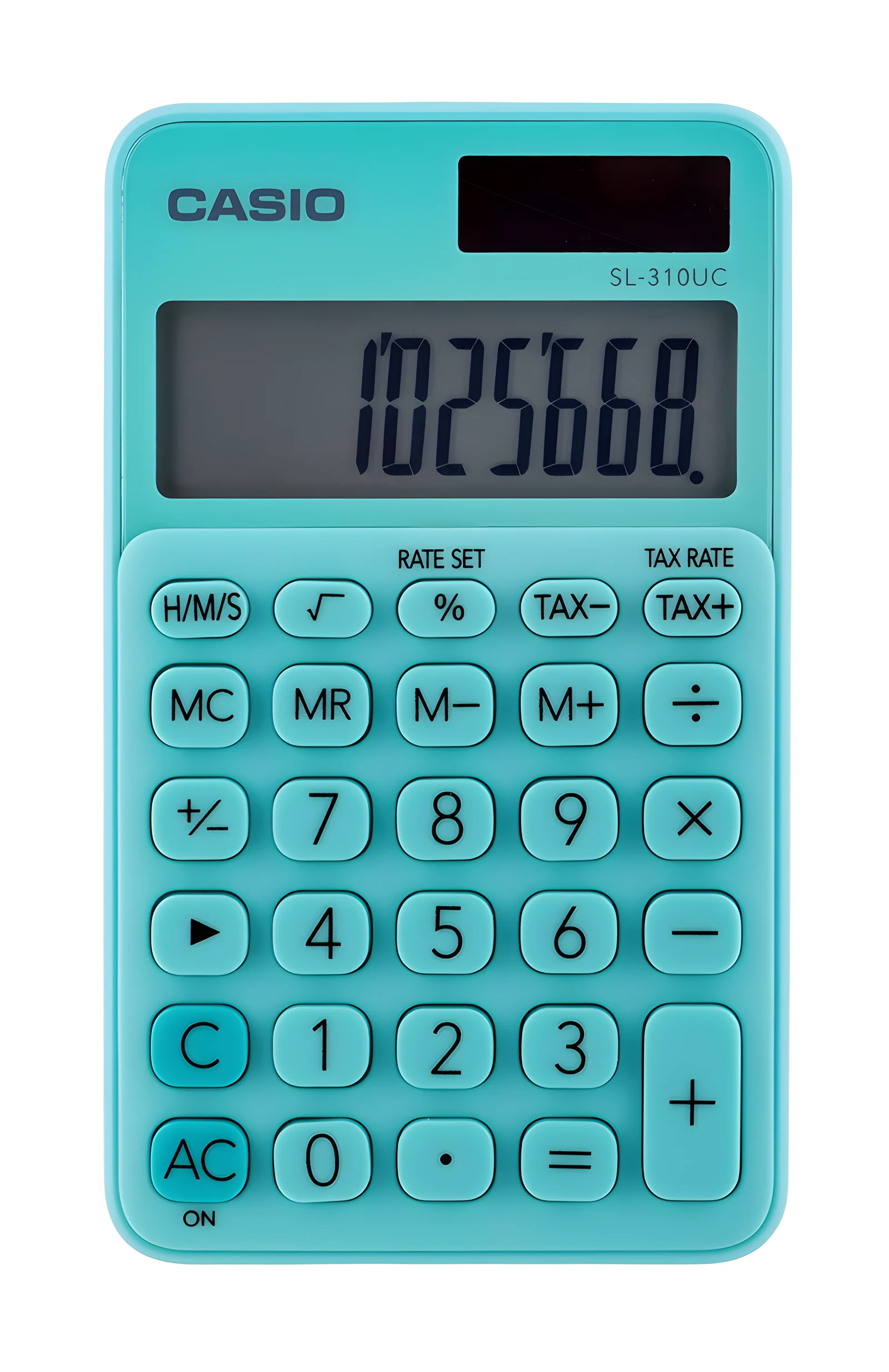 CASIO Kalkulator SL-310UC-GN, 10-cyfrowy, zielony — zdjęcie 1 z 7