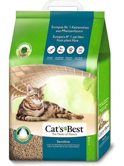 Cat's Best Sensitive - Żwirek Drewniany 20 l