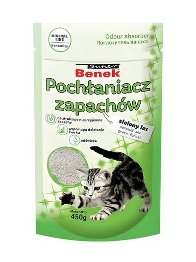 Żwirek dla kota Super Benek Zielony Las 0,45 kg
