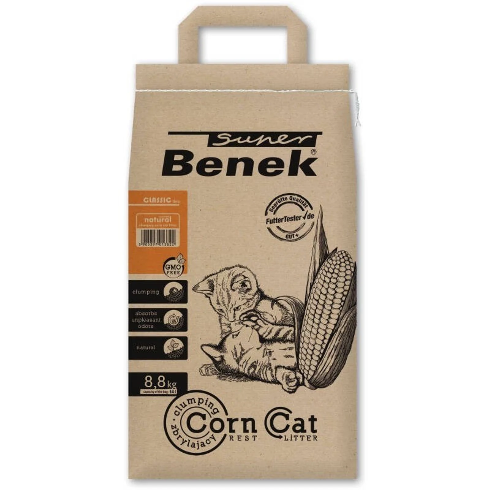 CERTECH Super Benek Corn Cat - 14l Żwirek Zbrylający
