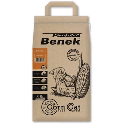 Żwirek dla kota CERTECH Super Benek Corn Cat - 14l Zbrylający