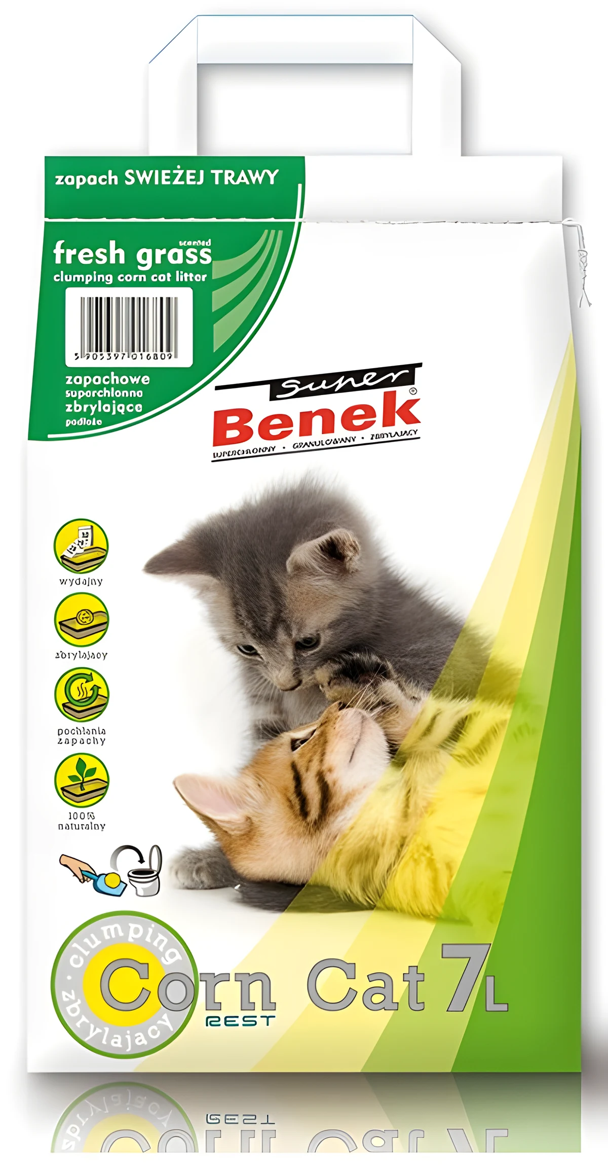 Żwirek kukurydziany CERTECH Super Benek Corn Cat 7l