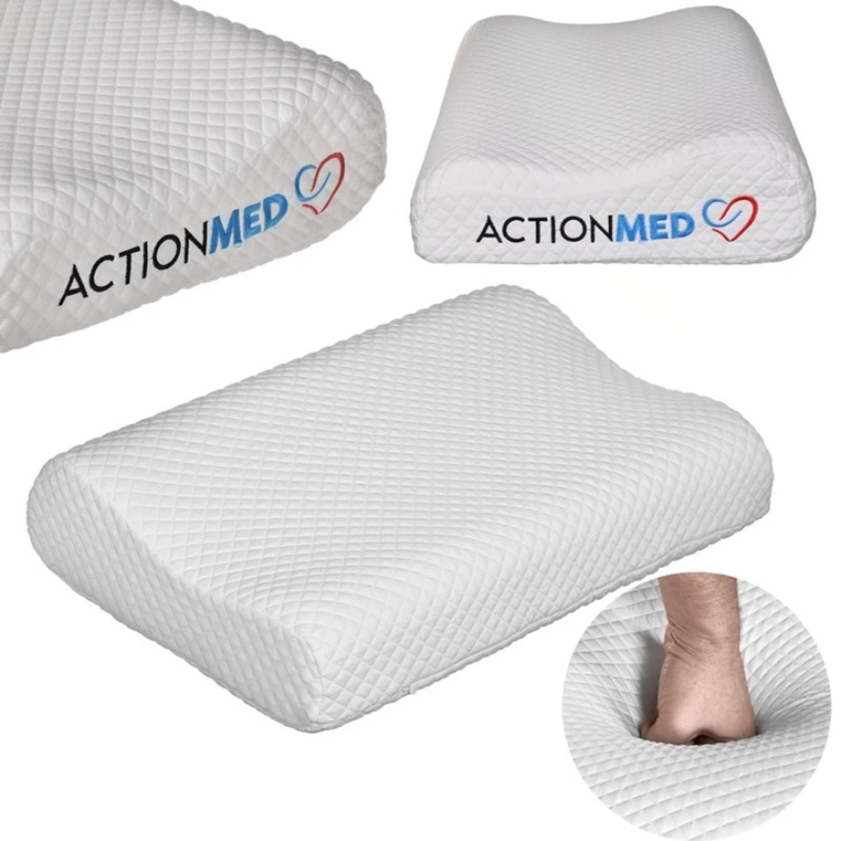 CERVICAL MED PILLOW - Poduszka ortopedyczna biała