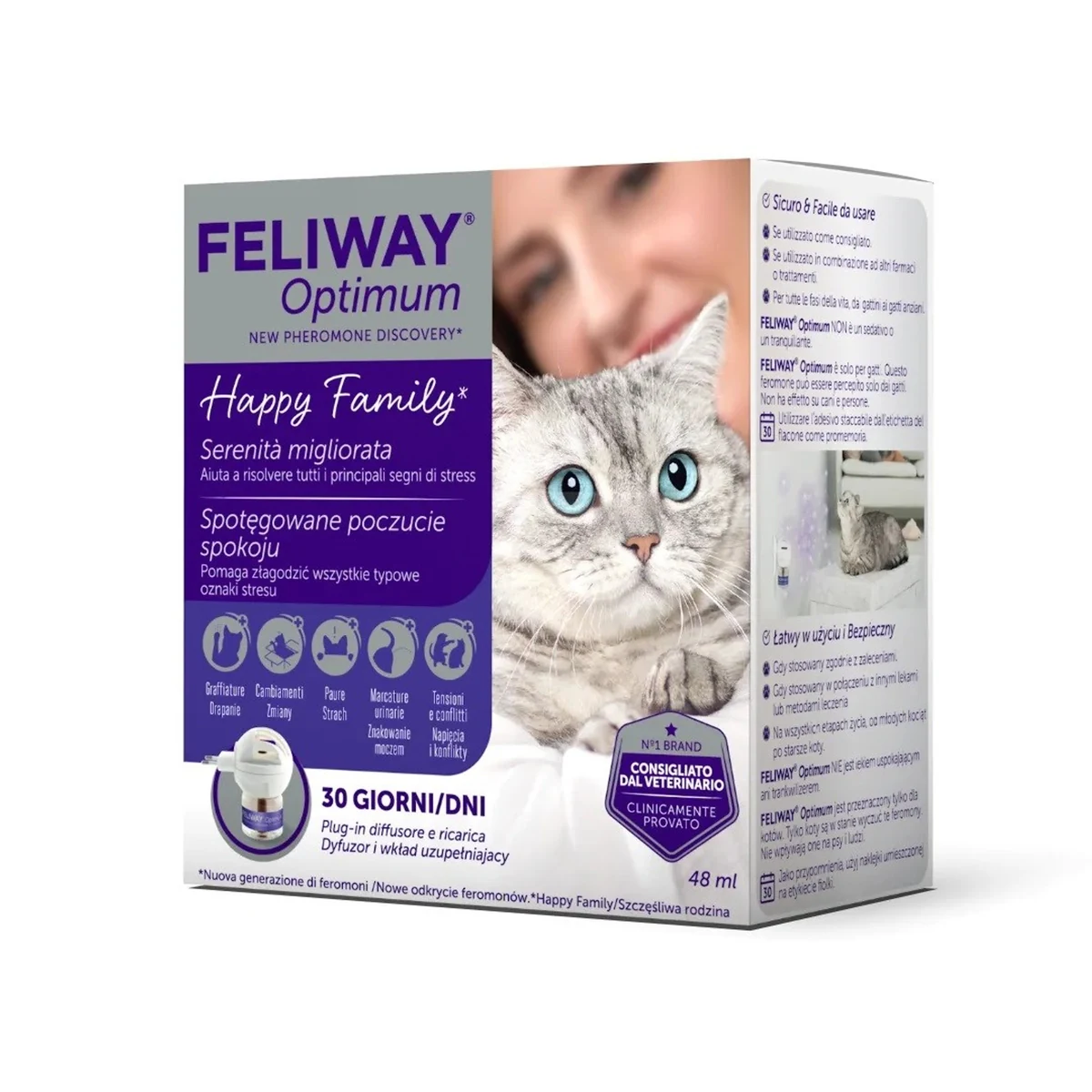 Ceva Feliway Optimum komplet dyfuzor + wkład