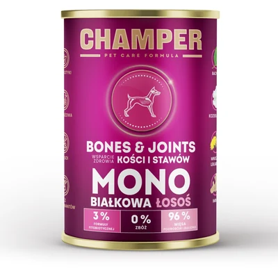 Mokra karma dla psa Champ'n Bones & Joints z łososiem 400g