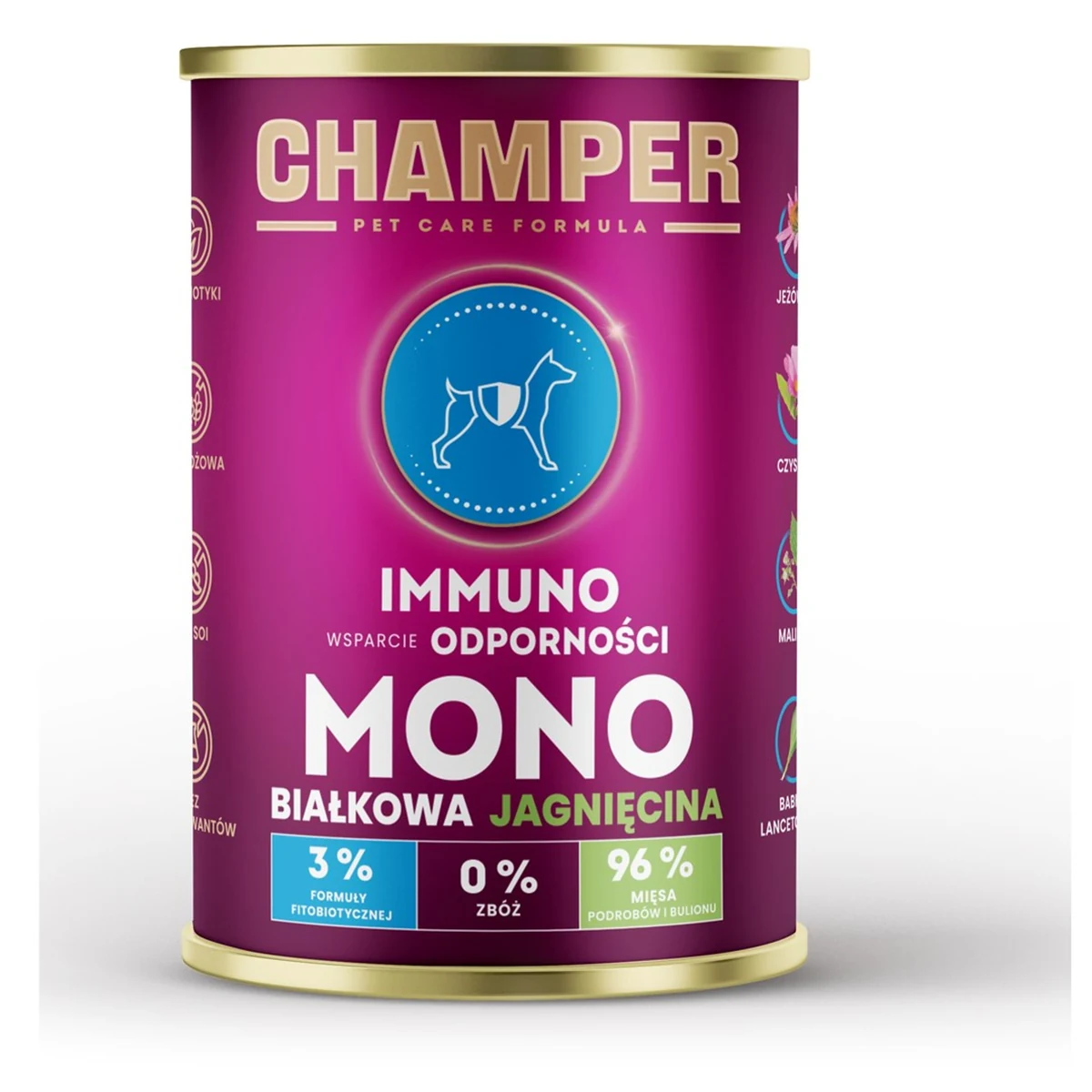 CHAMPER IMMUNO MONOBIAŁKOWA jagnięcina mokra 400g