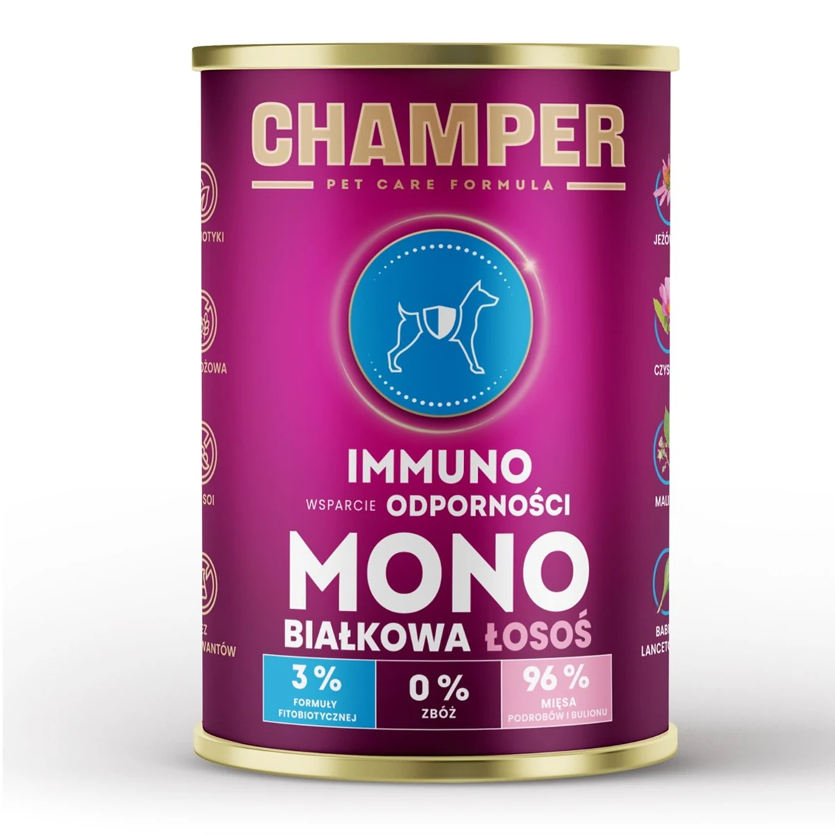 CHAMPER IMMUNO MONOBIAŁKOWA łosoś mokra 400g