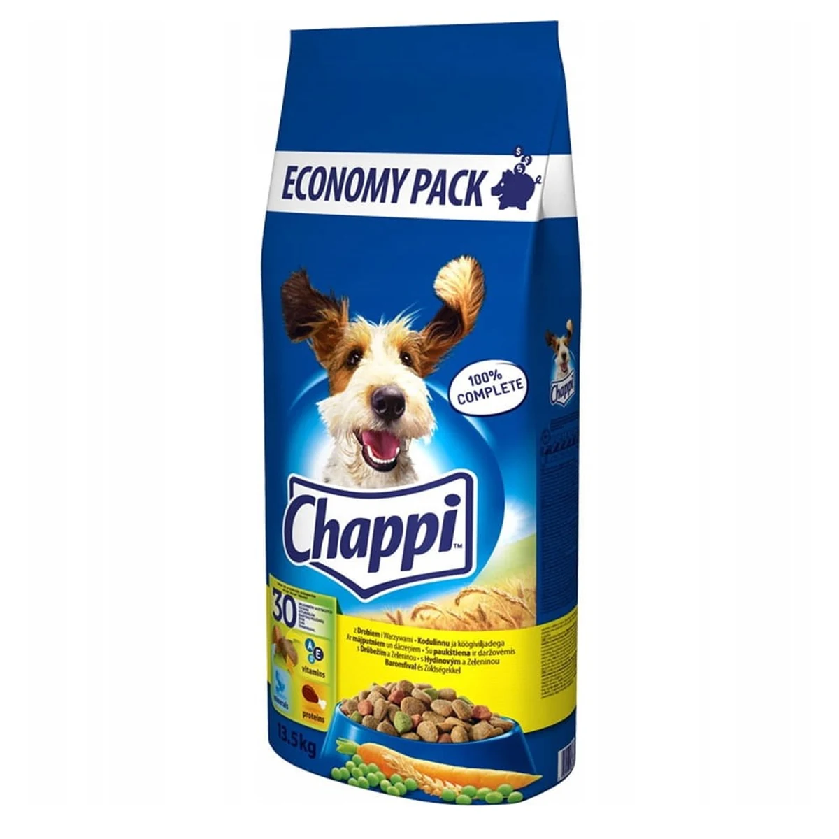 CHAPPI z drobiem i warzywami - sucha 13,5 kg