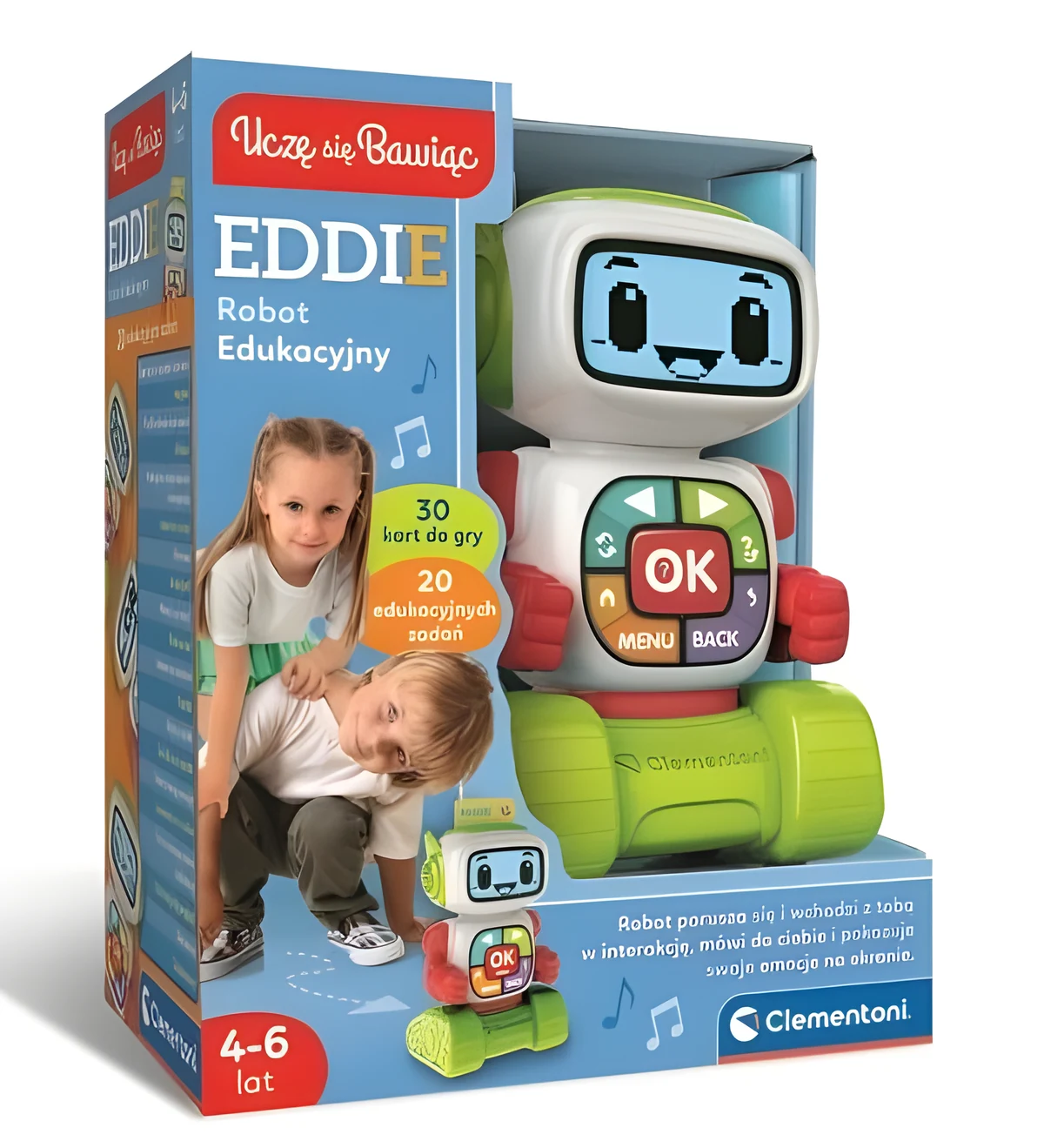 Clementoni EDUKACYJNY ROBOT EDDIE - Edukacyjny