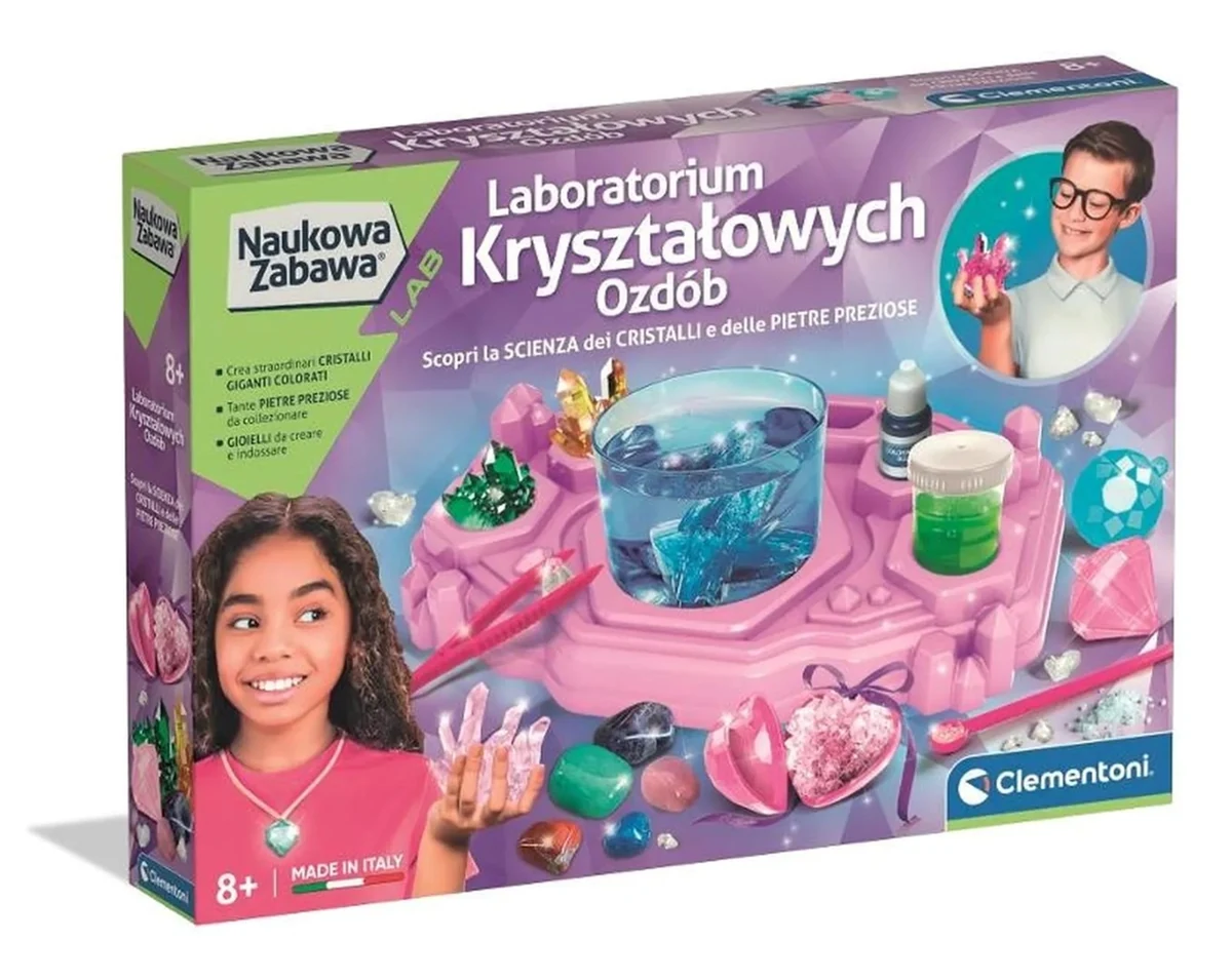 Clementoni Naukowa Zabawa - Laboratorium kryształowych ozdób