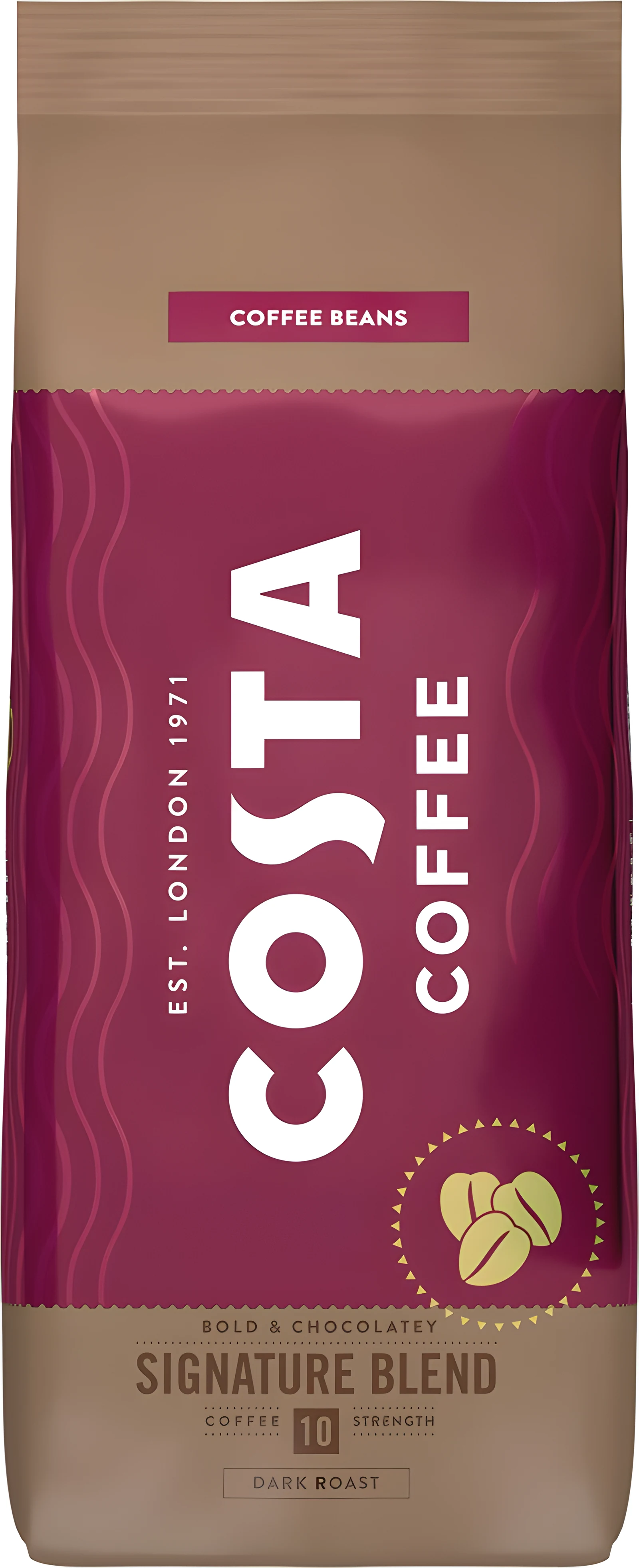 Costa Coffee Signature Blend Dark kawa ziarnista 1kg — zdjęcie 1 z 2