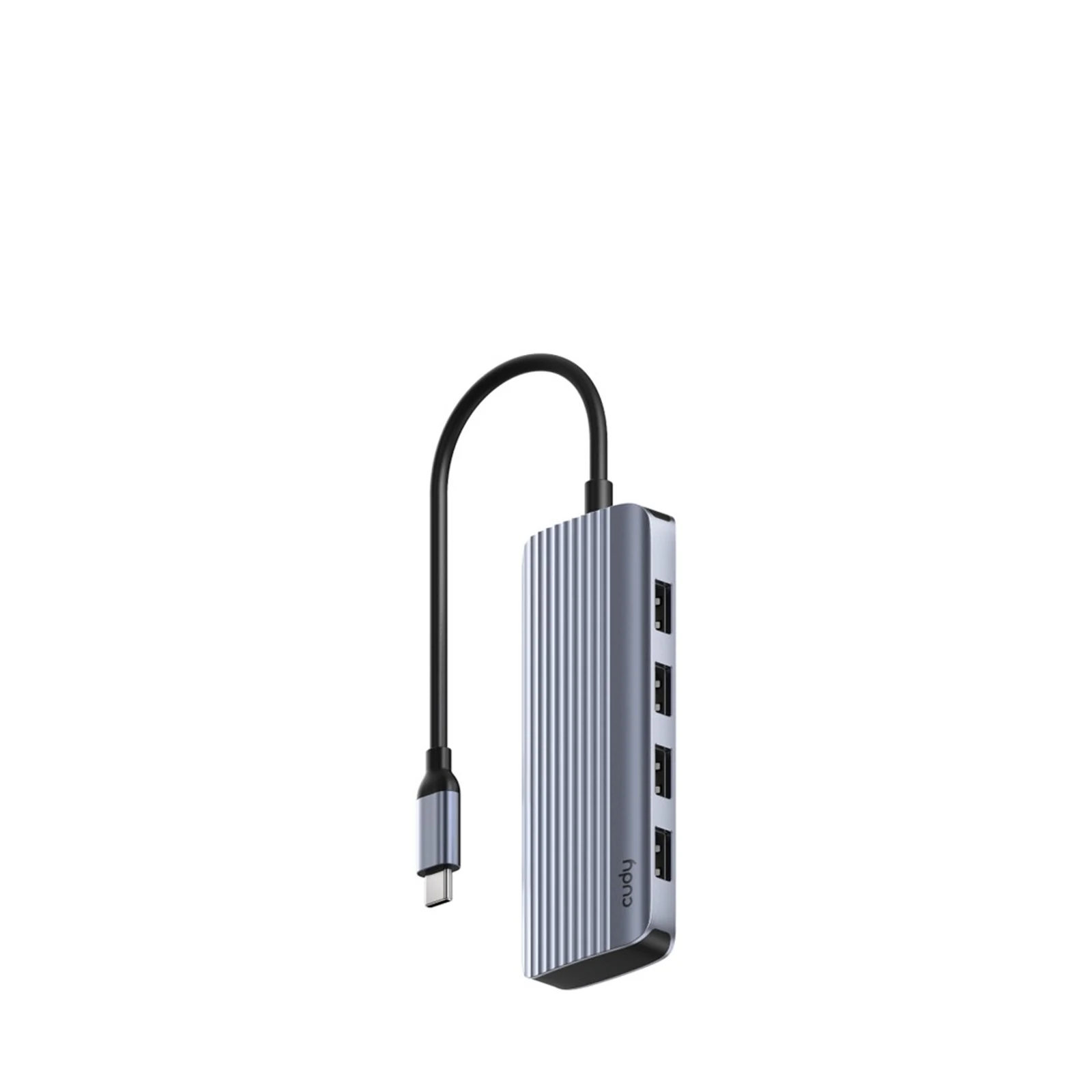 Hub USB-C 6-w-1 CUDY UH500 z HDMI 4K — zdjęcie 1 z 4