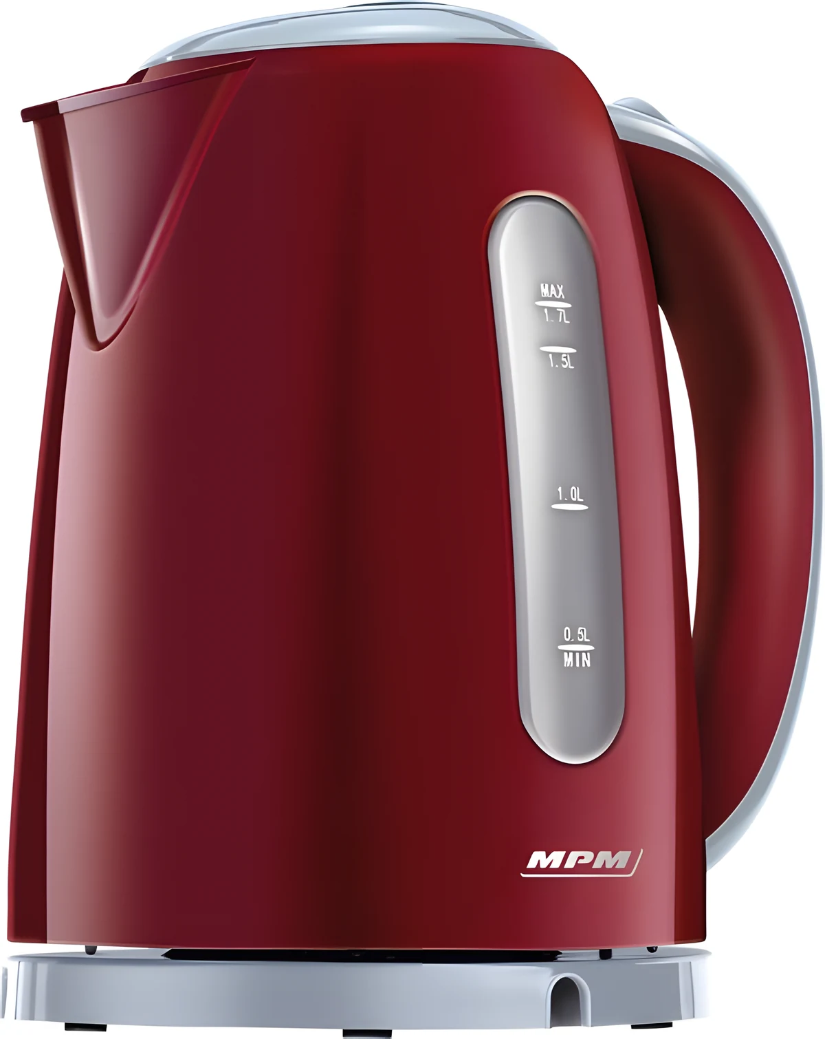 Czajnik bezprzewodowy MPM MCZ-85/B2, 1,7 l, bordowy, wymienny filtr, 2200 W